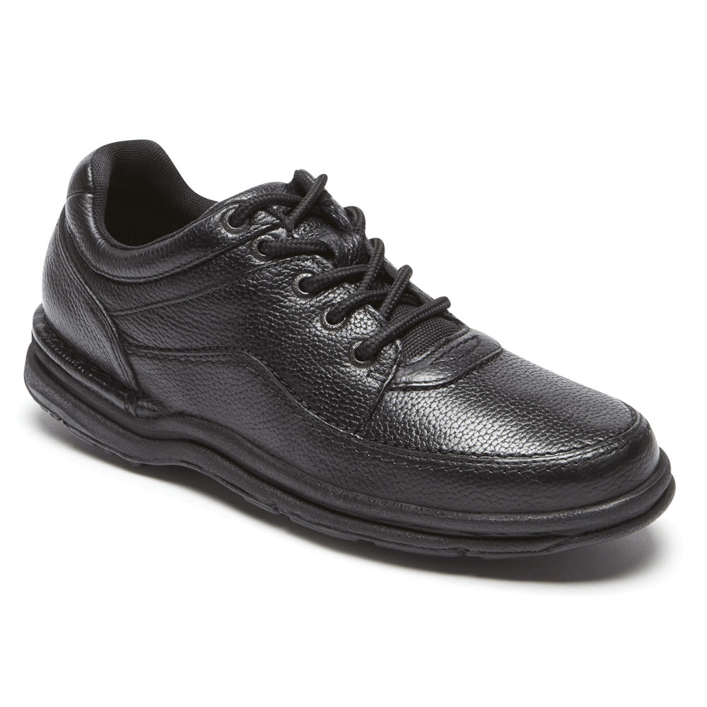 Rockport Singapore Mens Sneakers - World Tour Classic Shoe Black - LF0387192